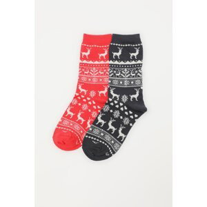 Trendyol 2 Pack Christmas Themed Socks