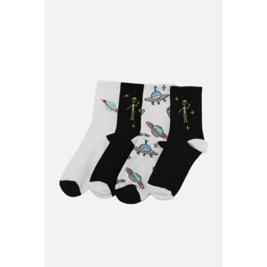 Trendyol 4-Pack Space Themed Socks