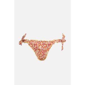 Trendyol Crispy Pink Bikini Bottoms With Tie Detailed