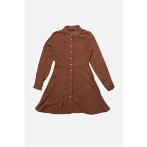 Trendyol Brown Petite Shirt Dress