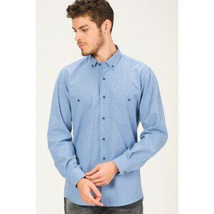 G730 DEWBERRY MEN'S SHIRT-ON BLUE