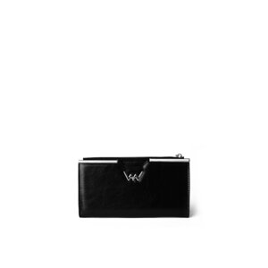 Large wallet with clip Black Nadine