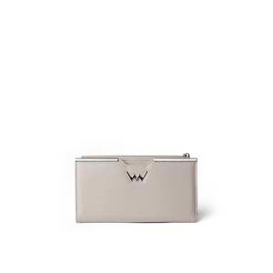 Large wallet with clasp White Nadine