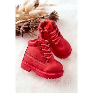 Powder Warm Children's Boots Red Dexter