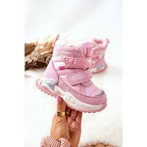 Children's Padded Snowboots Pink Chilly