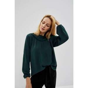 Plain shirt blouse - green