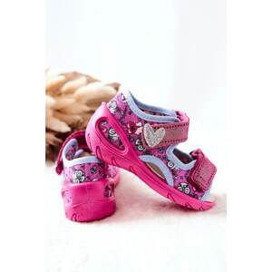 Befado Velcro sandals 065X147 Pink