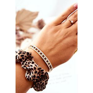 Steel bracelet with zirconia Allia Gold