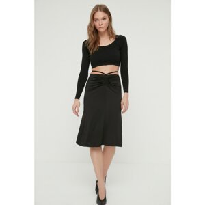 Trendyol Black Knitted Skirt