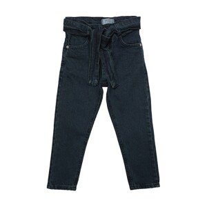 Trendyol Navy Blue Belted Girl Denim Jeans