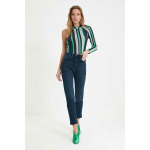 Trendyol Navy Blue High Waist Mom Jeans