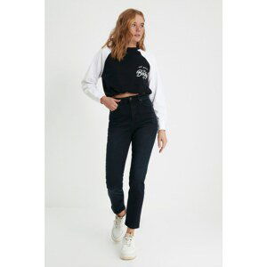 Trendyol Midnight Blue High Waist Mom Jeans