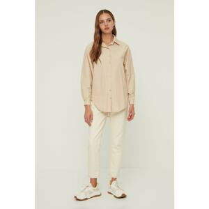 Trendyol Beige Classic Shirt