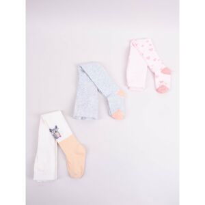 Yoclub Kids's Girls' Cotton Tights 3-Pack RAB-0003G-AA00-002