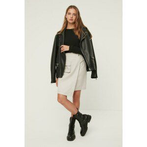 Trendyol Gray Asymmetrical Skirt