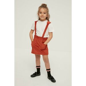 Trendyol Tile Strap Velvet Girl Knitted Skirt