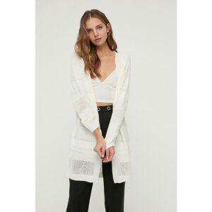 Trendyol Cardigan - Ecru - Regular fit