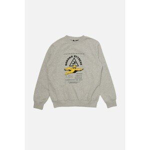 Trendyol Gray Printed Basic Thin Basic Knitted Sweatshirt