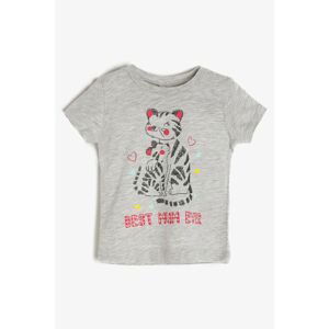 Koton Baby Girl Gray T-Shirt