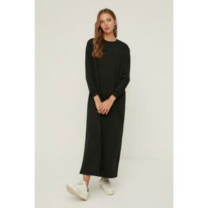 Trendyol Black Crew Neck Knitted Dress