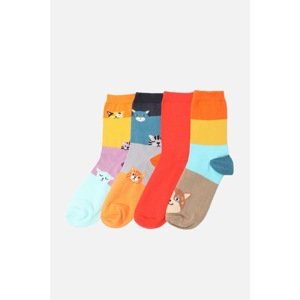 Trendyol 4-Pack Animal Patterned Socks