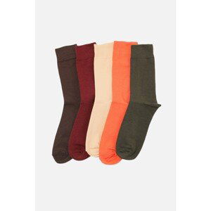 Trendyol Khaki Men's 5-Pack Socks