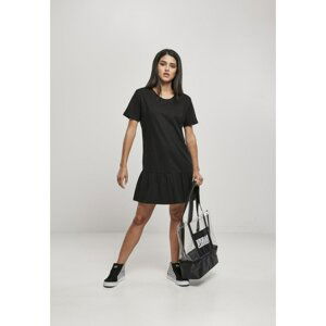 Ladies Valance Tee Dress Black