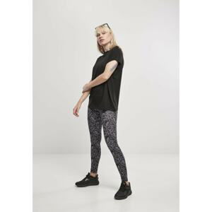 Women's oversized viscose T-shirt with black sleeve