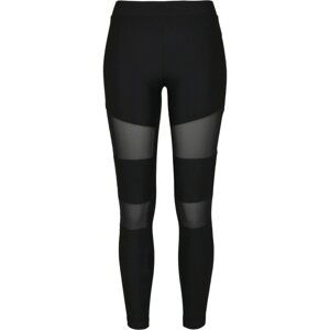 Women's Tech Mesh Rib Leggings - Black