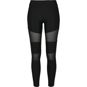 Women's Tech Mesh Rib Leggings - Black