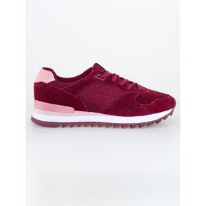 Big Star Woman's Sports Shoes 207189 Burgundy SkÃra ekologiczna-604