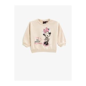 Koton Minnie Mouse Printed Sweatshirt Licensed Cotton