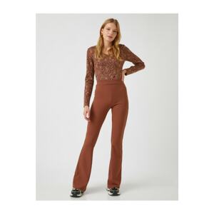 Koton High Waist Flared Trousers