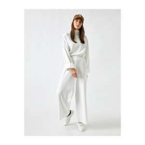 Koton Wide Leg Trousers With Elastic Waist