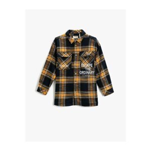Koton Plaid Printed Lumberjack Shirt Cotton