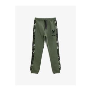 Koton Batman Licensed Printed Jogger Sweatpants Camouflage Detailed