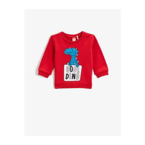 Koton Dinosaur Printed Sweatshirt Cotton