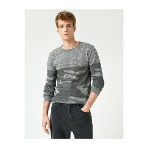 Koton Gray Sweater Patterned