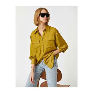 Koton Pocket Satin Shirt