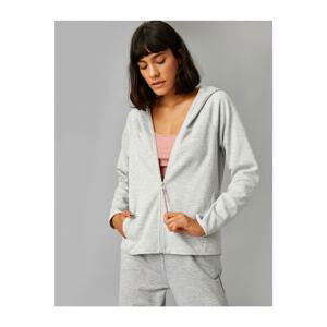 Koton Hooded Zipper Sweatshirt