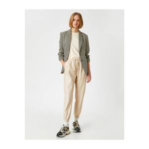 Koton Leather Look Jogger Pants