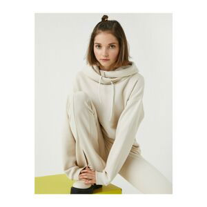 Koton Shawl Collar Kangaroo Pocket Sweatshirt