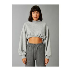 Koton Crop Elastic Oversize Sports Swweatshirt