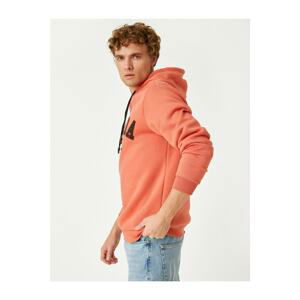 Koton Printed Hoodie Sweatshirt