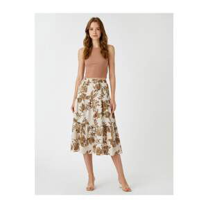 Koton Floral Skirt Midi