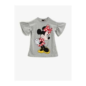 Koton Mickey Mouse T-Shirt Licensed Ruffle Cotton