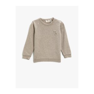 Koton Bow Knitwear Sweater Long Sleeve Crew Neck