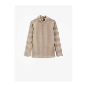 Koton Textured Turtleneck Sweatshirt