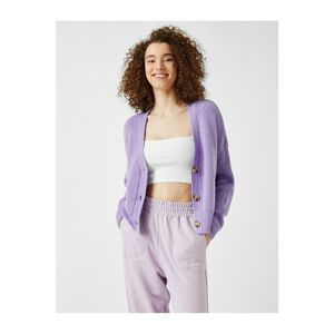 Koton Women's Purple Cardigan - 2kal98144ot