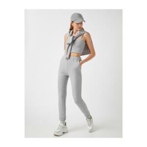 Koton Crowbar Patterned Elastic Waist Jogger Tracksuit Bottoms